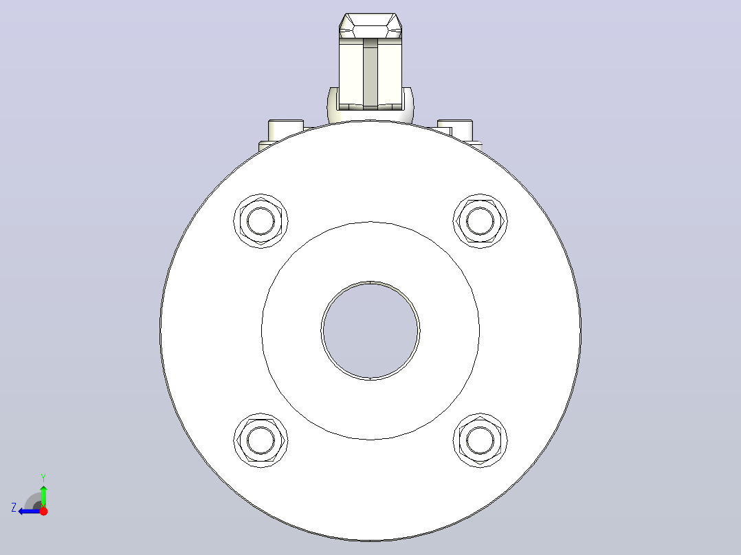 DN40-PN63锻钢浮动球阀[DN40-PN63]右视图