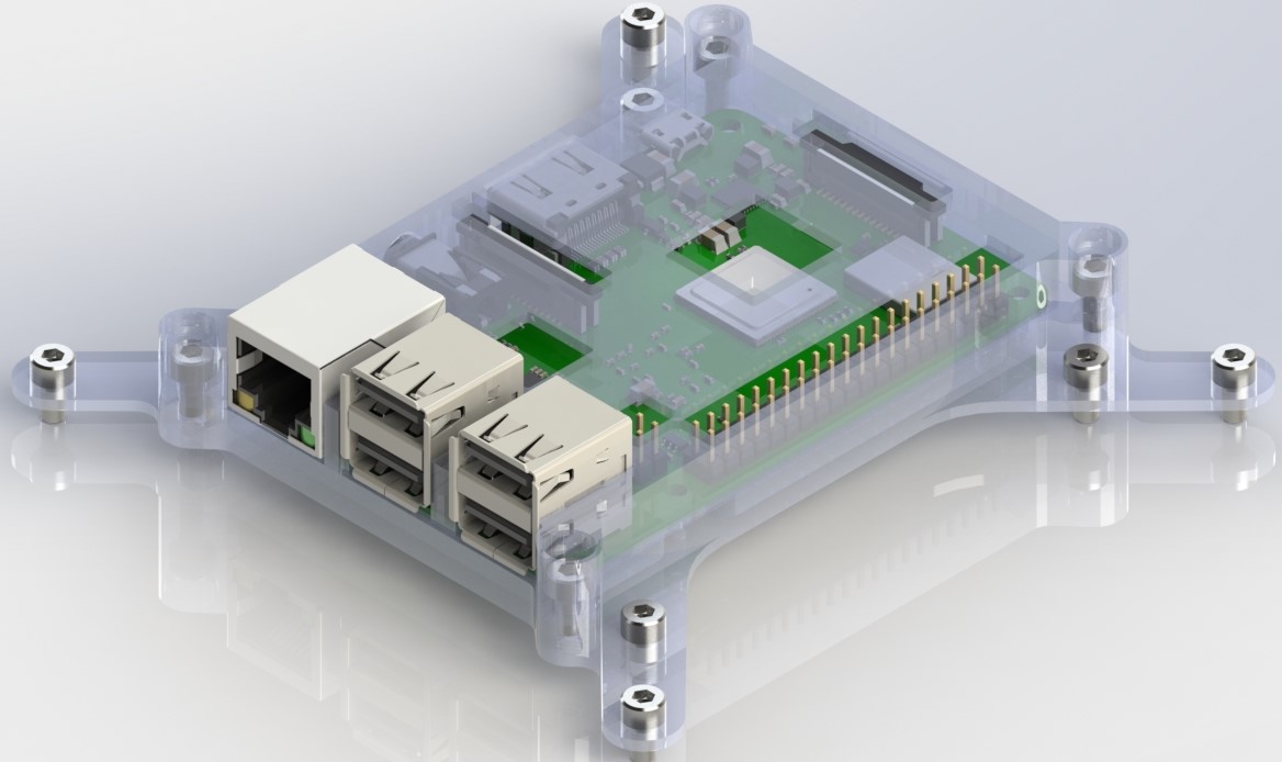 Pi 3 B+ Vesa安装盒