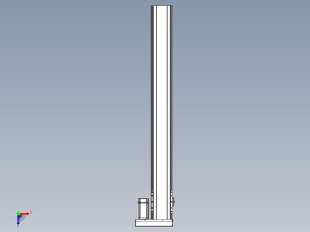 日规模组半封闭丝杆TPA-HNR-120D-1610C-L1000-ML-Y-P40-N3俯视图