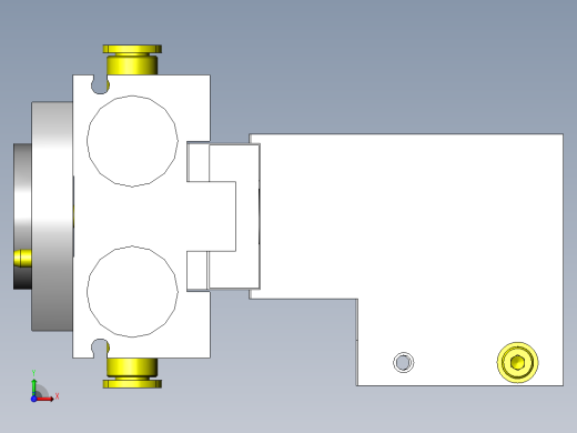 回转、夹紧组件前视缩略图