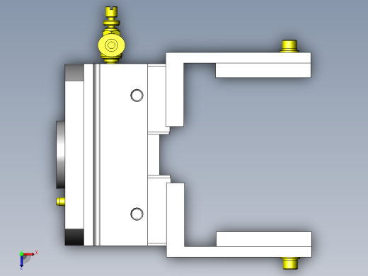 回转、夹紧组件俯视缩略图