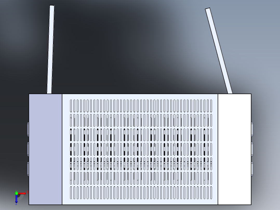 电控箱 3D图 机械设计自动化3D模型素材文件俯视图