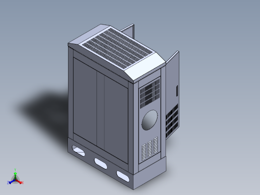 电控箱 3D图 机械设计自动化3D模型素材文件正等轴测缩略图
