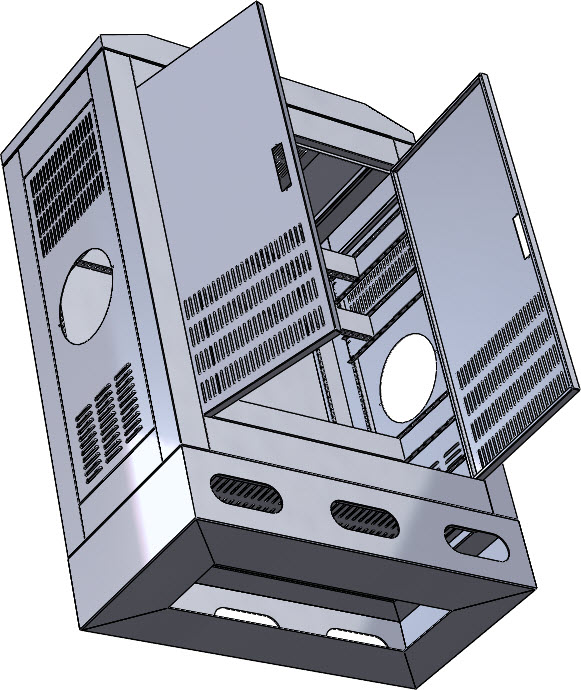 电控箱 3D图 机械设计自动化3D模型素材文件
