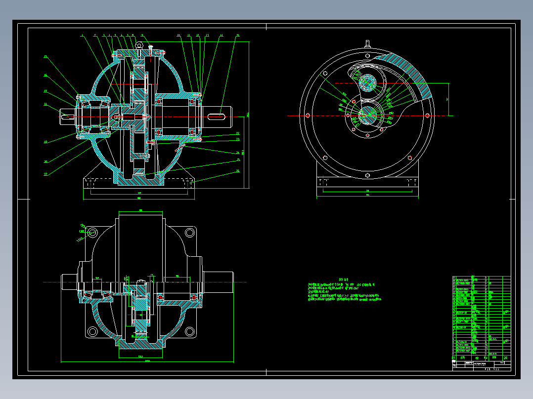 行星轮减速器图..zip