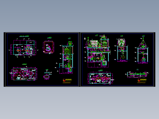 3x9生料磨工艺布置图