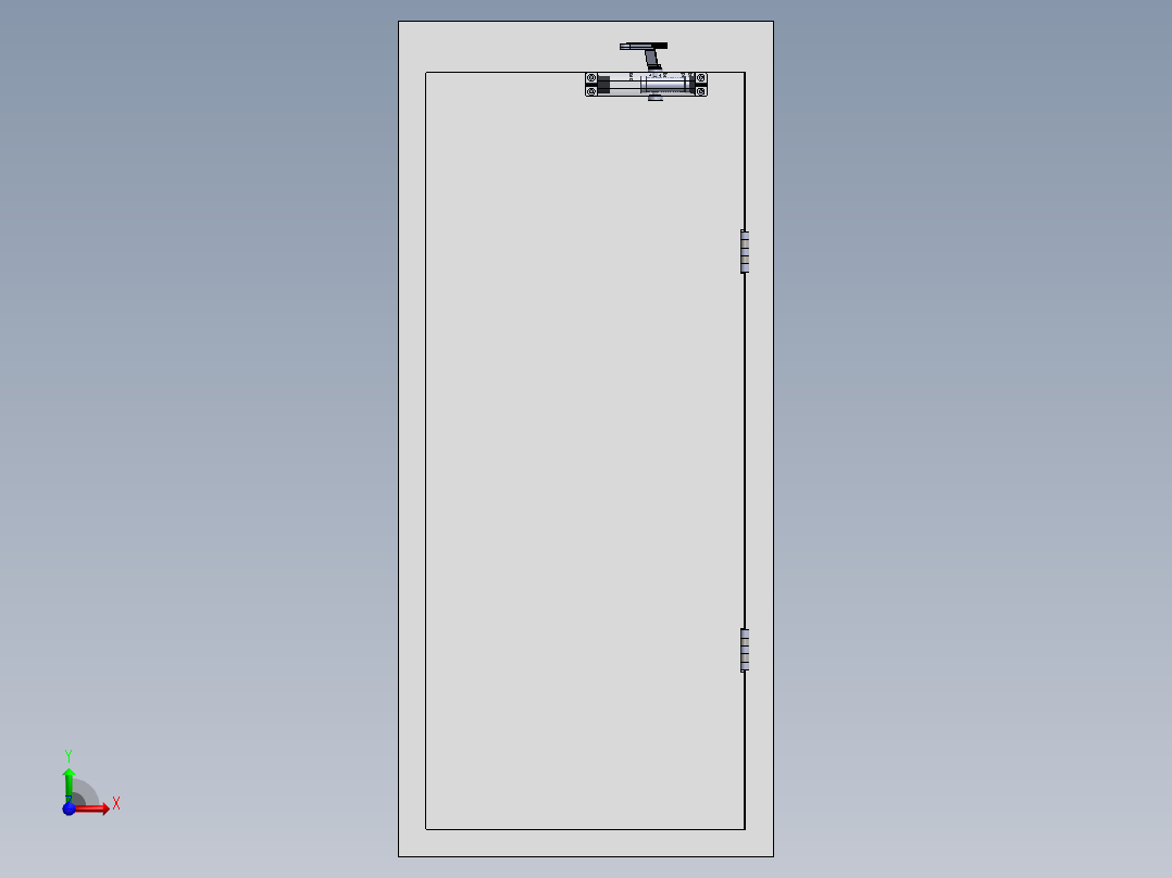 实例33——自动闭门器前视图