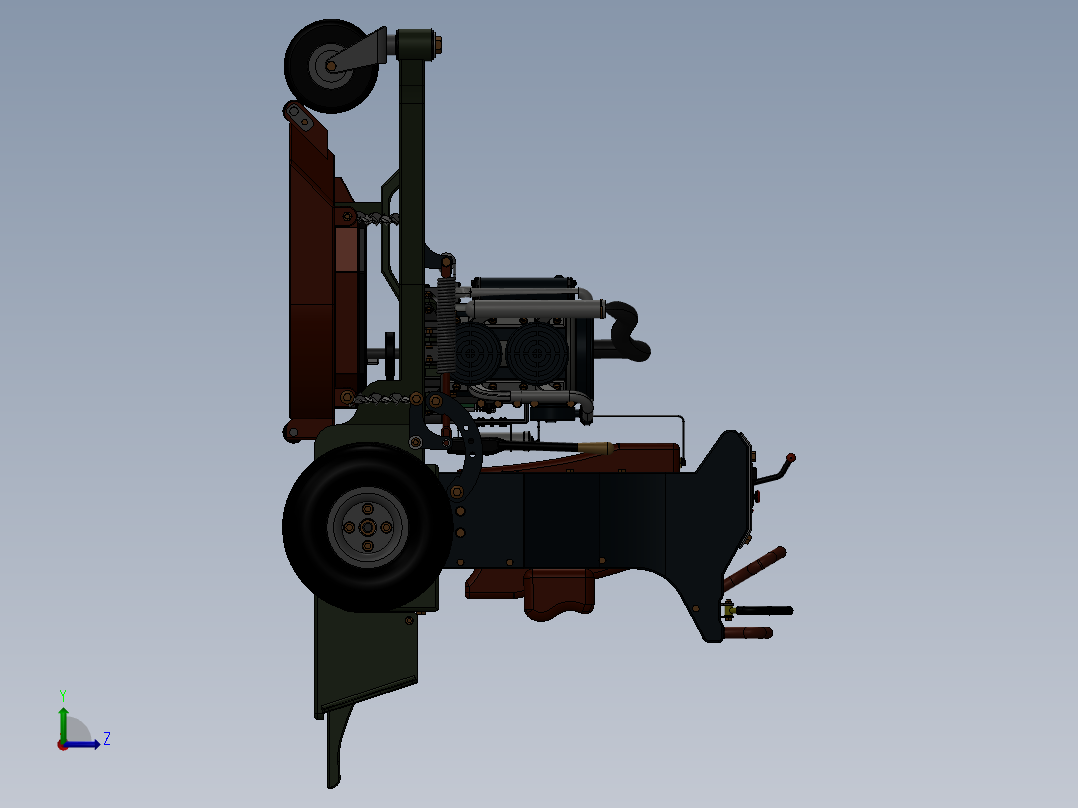 割草机剪草机SW2016左视图