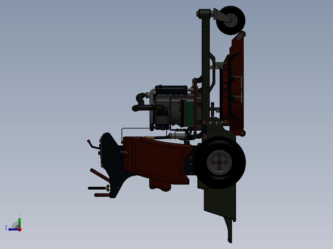 割草机剪草机SW2016右视图