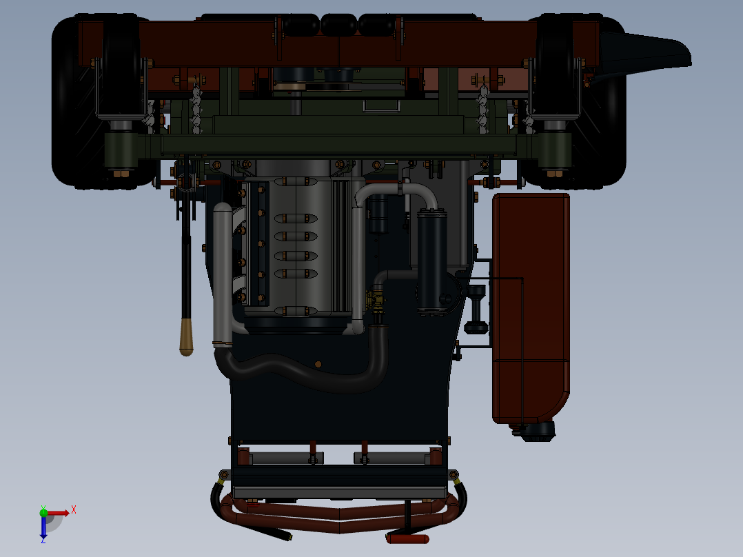 割草机剪草机SW2016俯视图