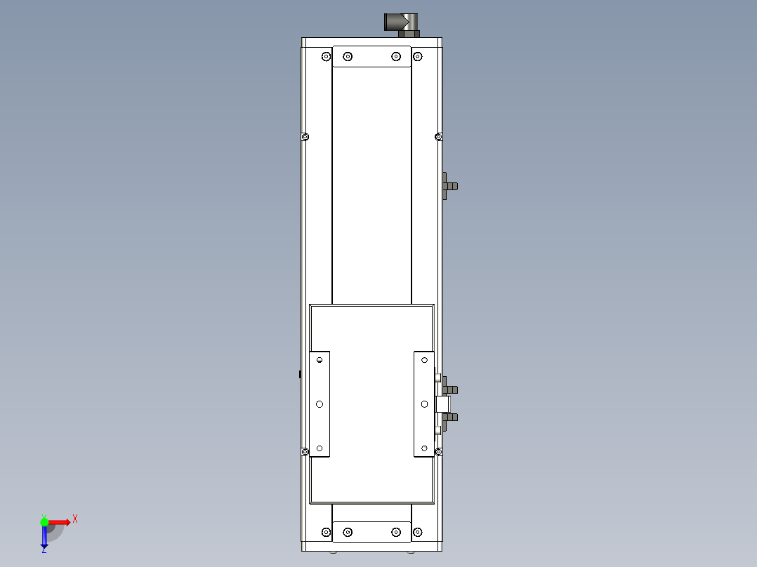 Toyo东佑达直线模组-ECH14-200-BM-200W+煞車俯视图