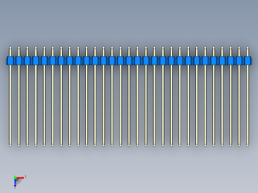 彩色公头100mil（2.54mm）系列-DS1021_blue_1x29p_100mil_Type43_rev1.0俯视缩略图