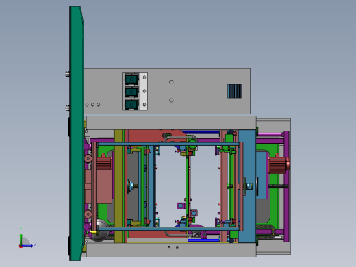 塑料热熔气动通用设备左视缩略图