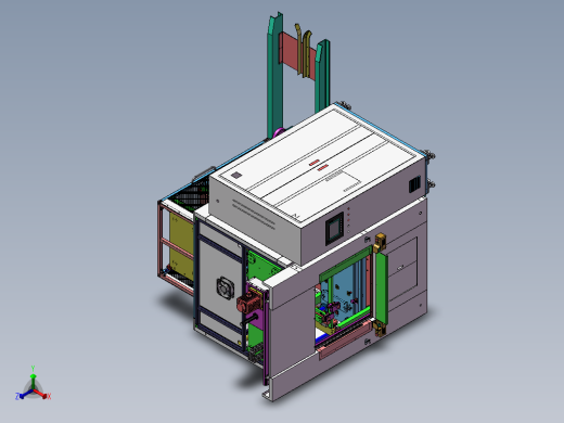 塑料热熔气动通用设备正等轴测缩略图