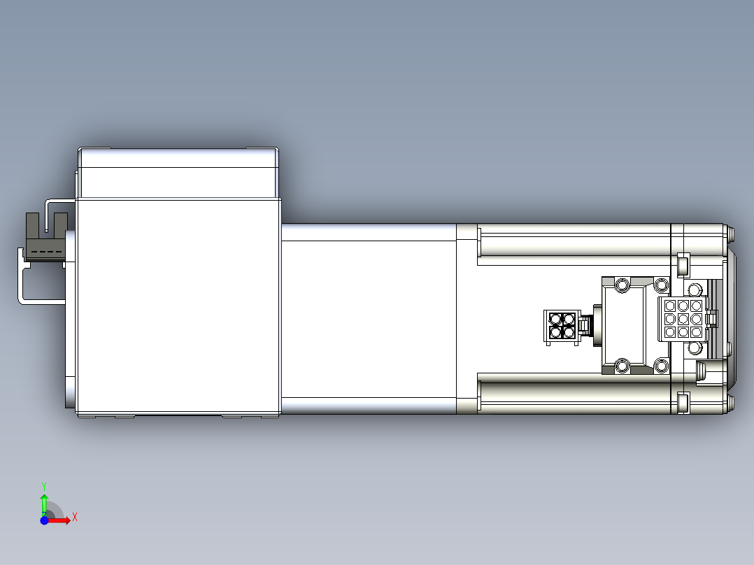 威洛博LB.GB同步带传动--欧规系列LB6A-L130-S2250-BL前视图