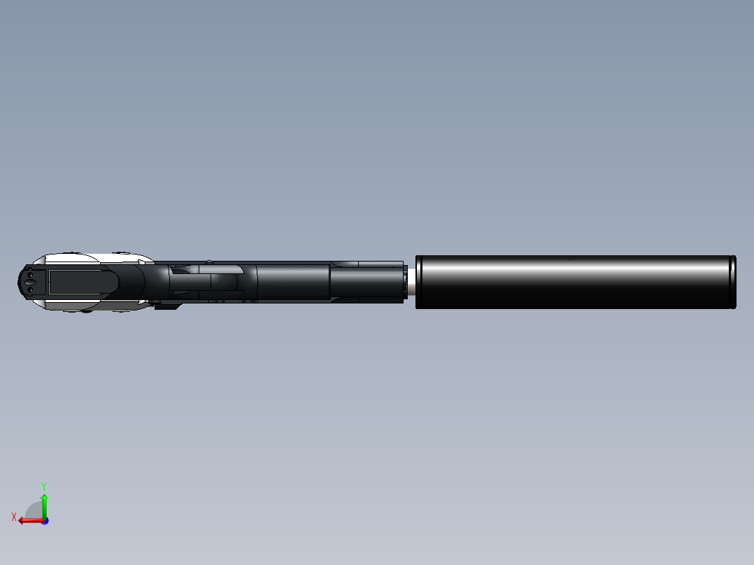 消音器10后视图