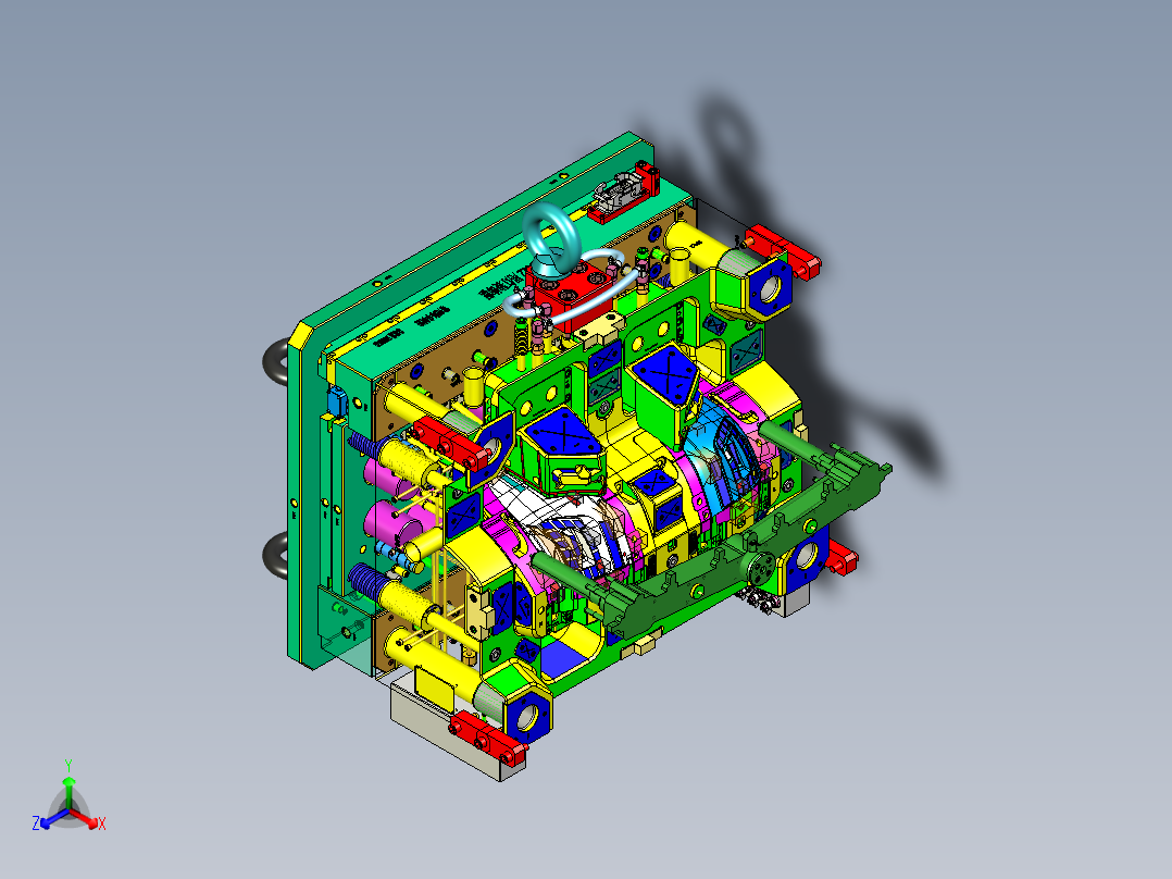一款经典的汽车车灯配件模具3