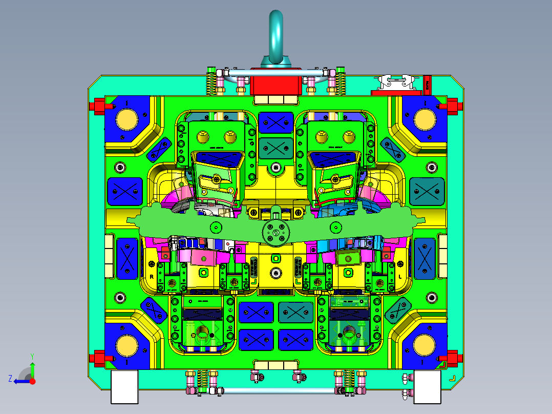 一款经典的汽车车灯配件模具3右视图
