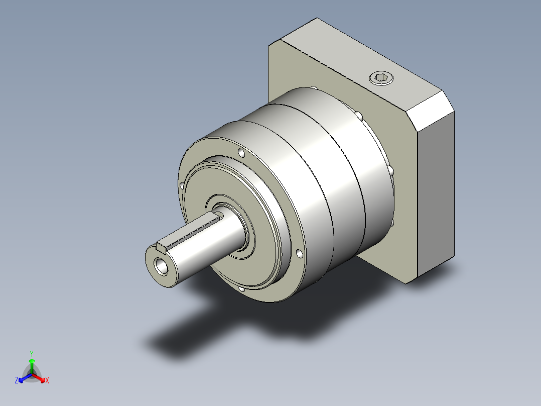 多摩川行星减速机TL-155-L1-35KA35(45度)主视图