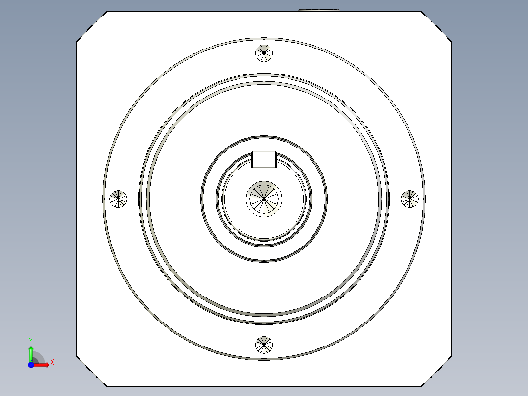 多摩川行星减速机TL-155-L1-35KA35(45度)前视图
