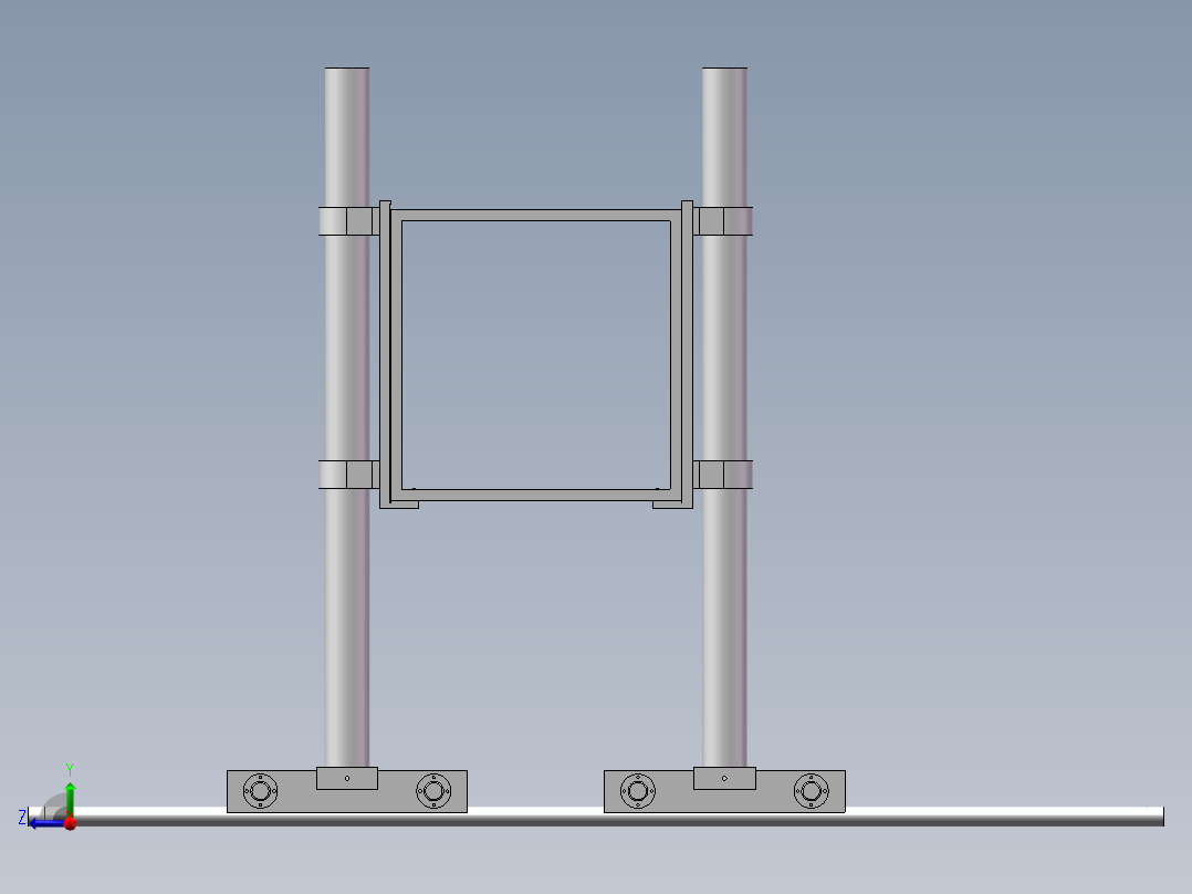 龙门架机构右视图