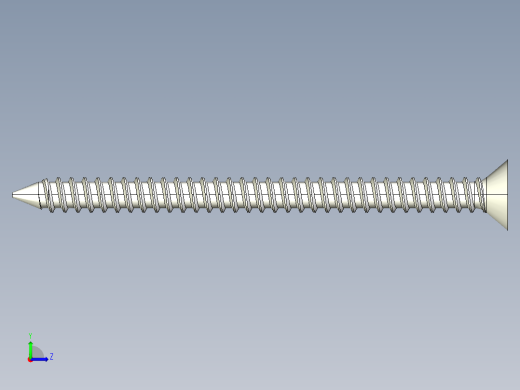 m3-13-to-40-沉头自攻螺丝-Screw M3 x 40 for Wood.STEP左视缩略图