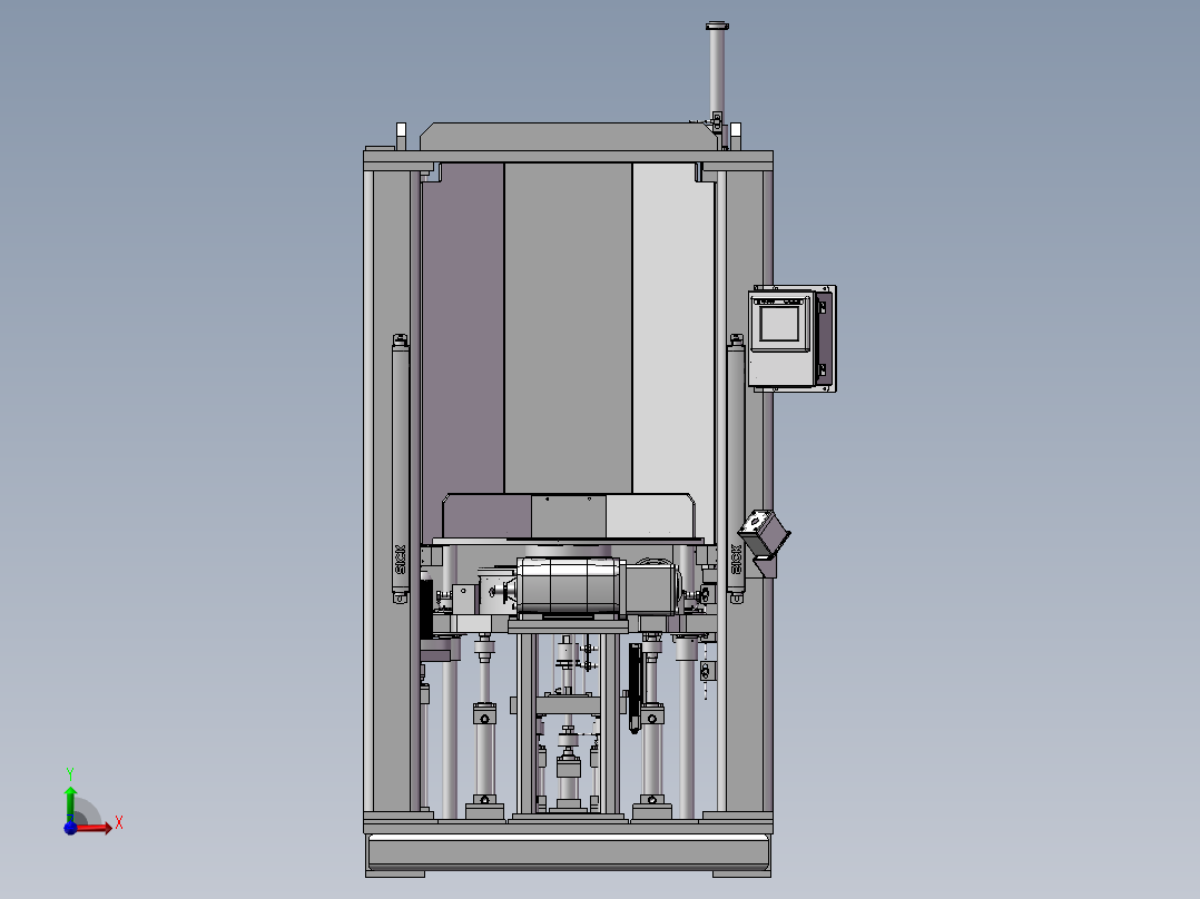 TP60转盘式电机压装机、自动化非标设备前视图