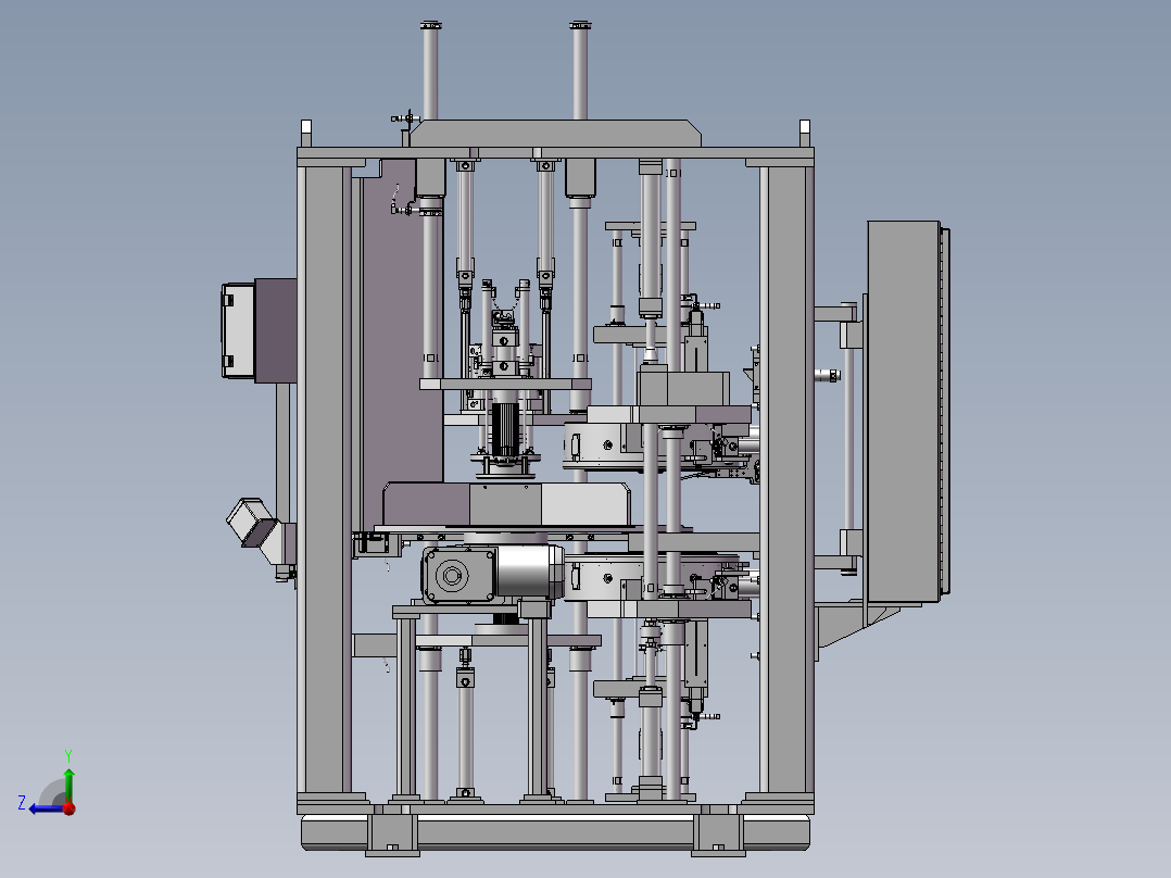TP60转盘式电机压装机、自动化非标设备右视图