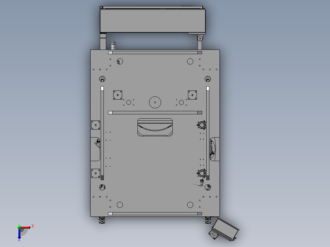 TP60转盘式电机压装机、自动化非标设备俯视图