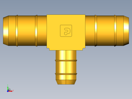 工业通用螺蚊管倒齿式工业硬管接头Union Tee Combination Sizes 224-8-8-6前视缩略图