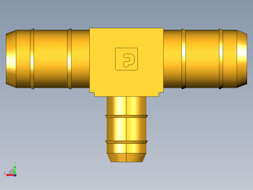 工业通用螺蚊管倒齿式工业硬管接头Union Tee Combination Sizes 224-8-8-6后视缩略图