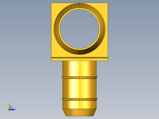 工业通用螺蚊管倒齿式工业硬管接头Union Tee Combination Sizes 224-8-8-6左视缩略图