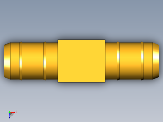 工业通用螺蚊管倒齿式工业硬管接头Union Tee Combination Sizes 224-8-8-6俯视缩略图