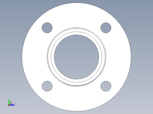 船舶管路系统S22_SeaDrainPLUS_Flange150Solid-S_37E169203_3in Sea Drain Plus - Flange 150lb Solid - S左视缩略图
