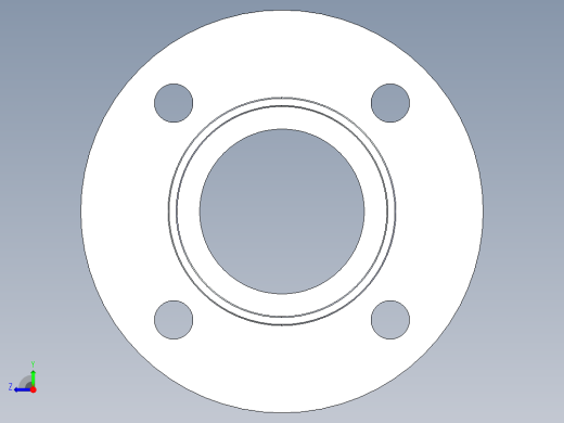 船舶管路系统S22_SeaDrainPLUS_Flange150Solid-S_37E169203_3in Sea Drain Plus - Flange 150lb Solid - S右视缩略图