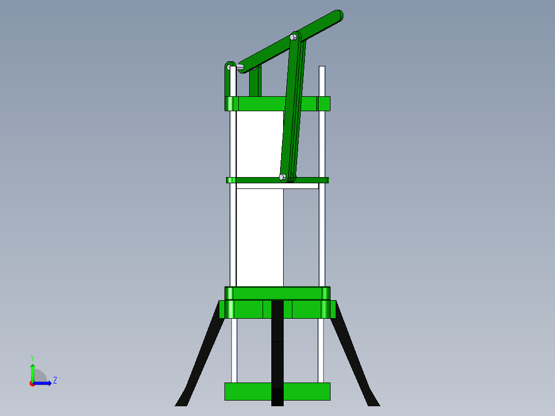 土豆切割机左视图