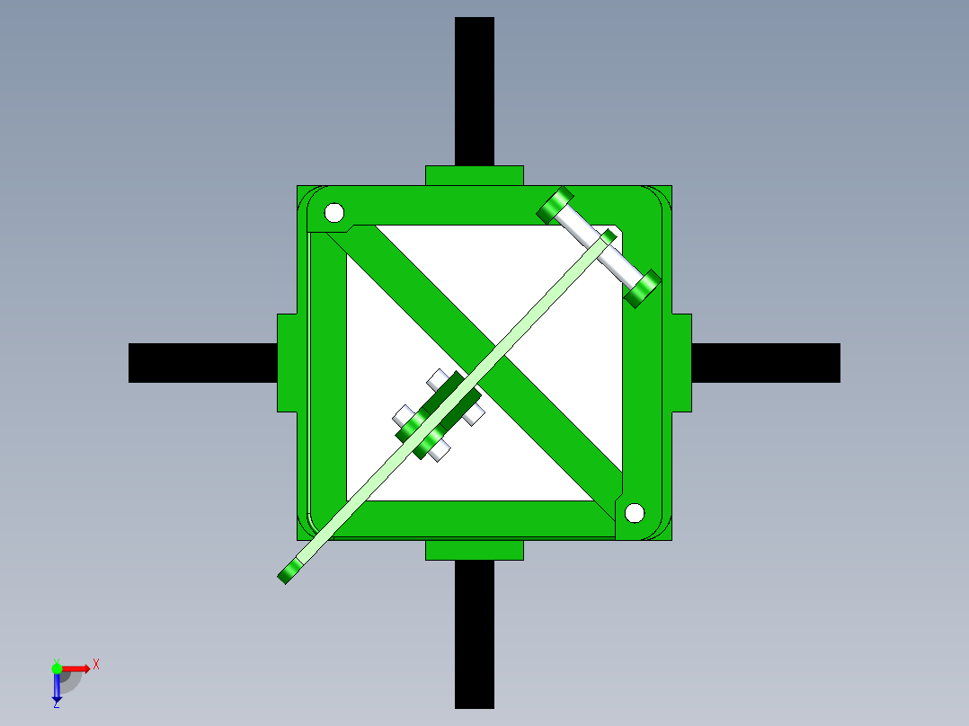 土豆切割机俯视图