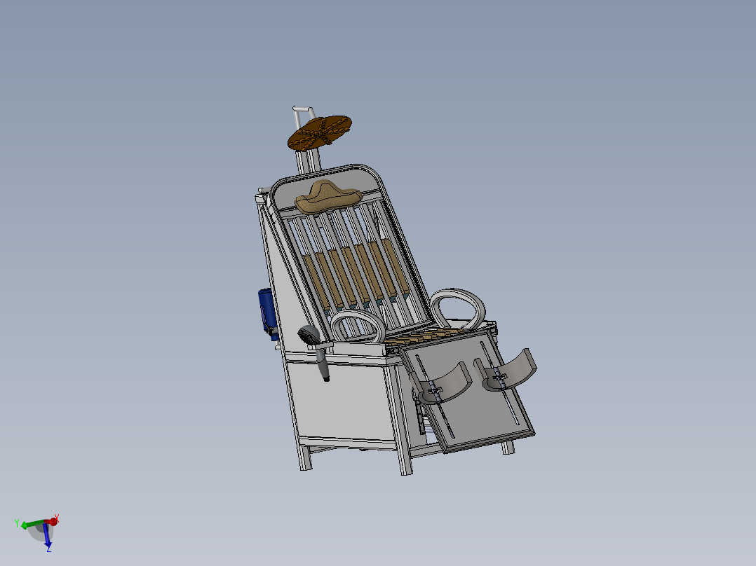 洗澡椅自动洗澡机三维SW模型+CAD图纸==719637==400