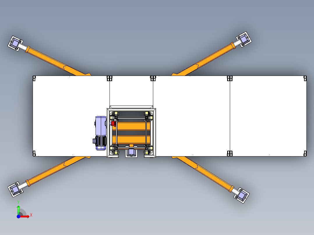 Lifting machine提升机构提升支架式前视图