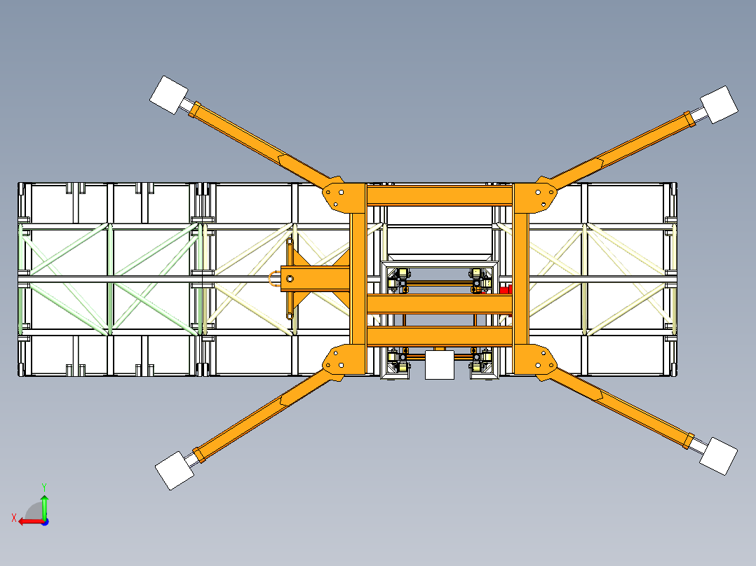 Lifting machine提升机构提升支架式后视图