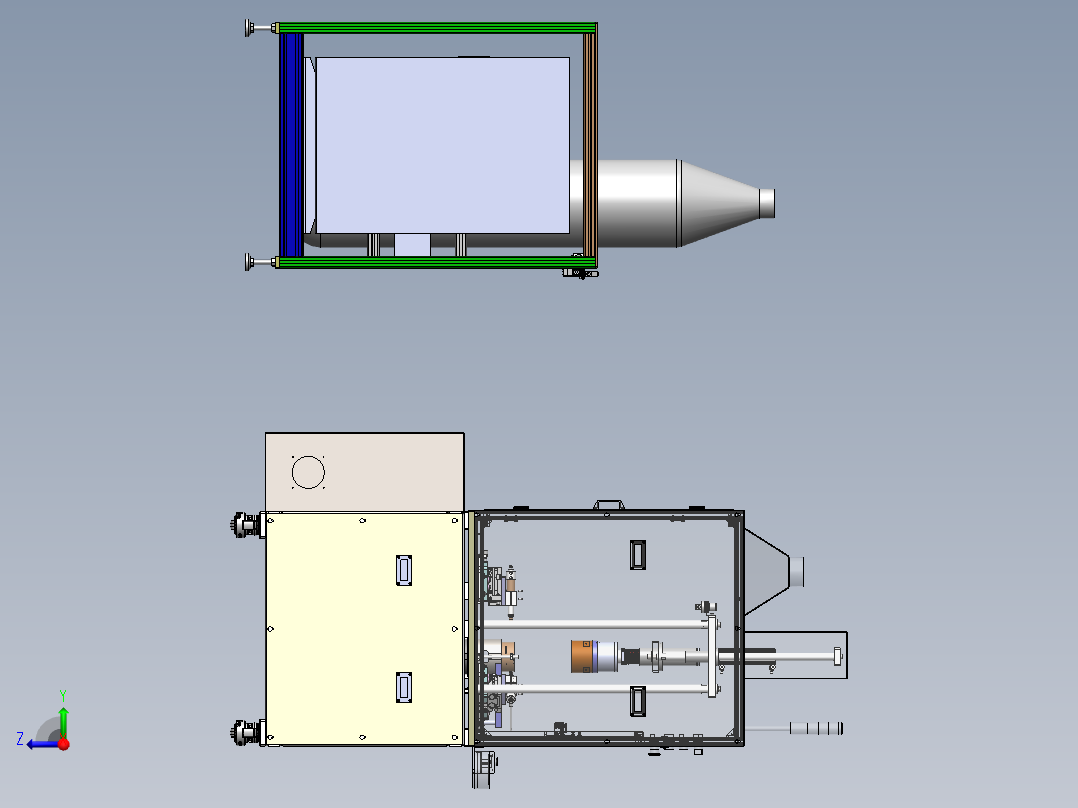 电机定子焊接机sw17可编辑右视图
