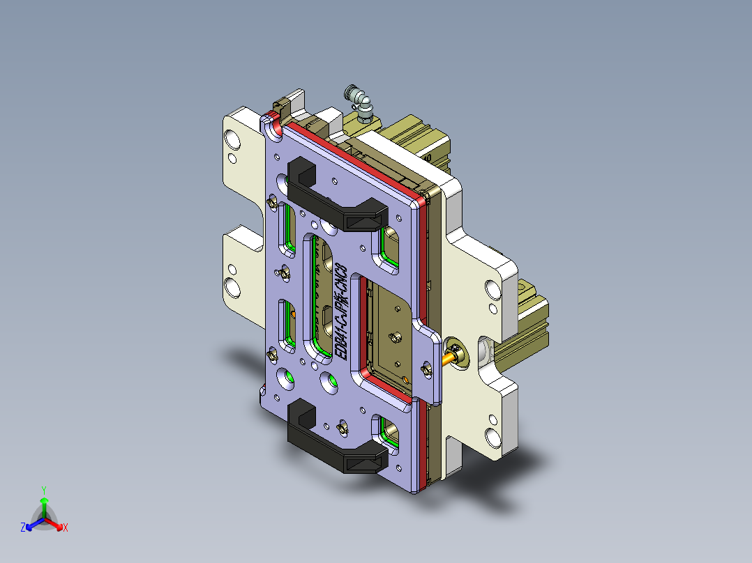 EDB41-C笔记本CNC工装夹具三维模型-JP版-CNC8-181204主视图