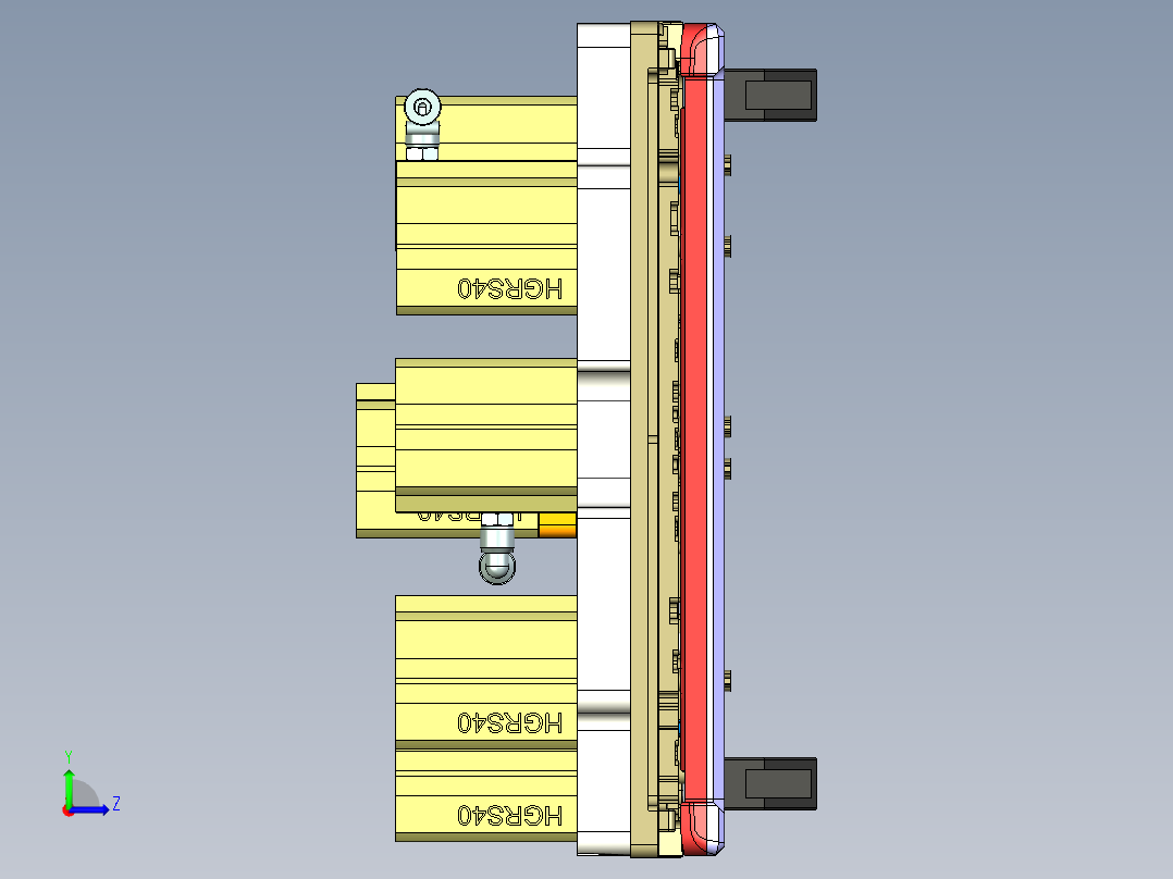 EDB41-C笔记本CNC工装夹具三维模型-JP版-CNC8-181204左视图