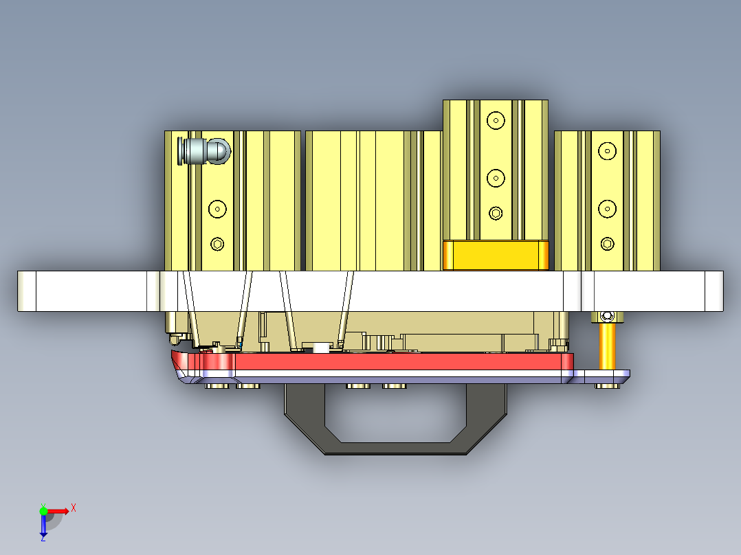 EDB41-C笔记本CNC工装夹具三维模型-JP版-CNC8-181204俯视图