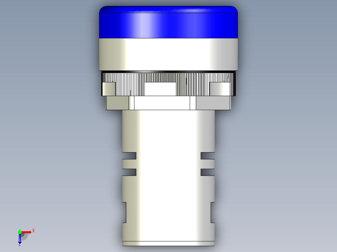 德力西电气LD11-22D纯蓝俯视图