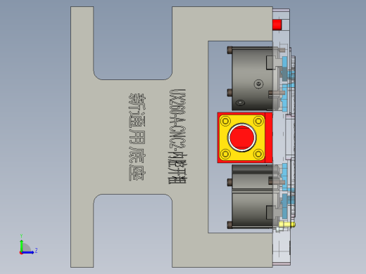 UX260-A笔记本CNC工装夹具三维模型-CNC3-20200403左视缩略图