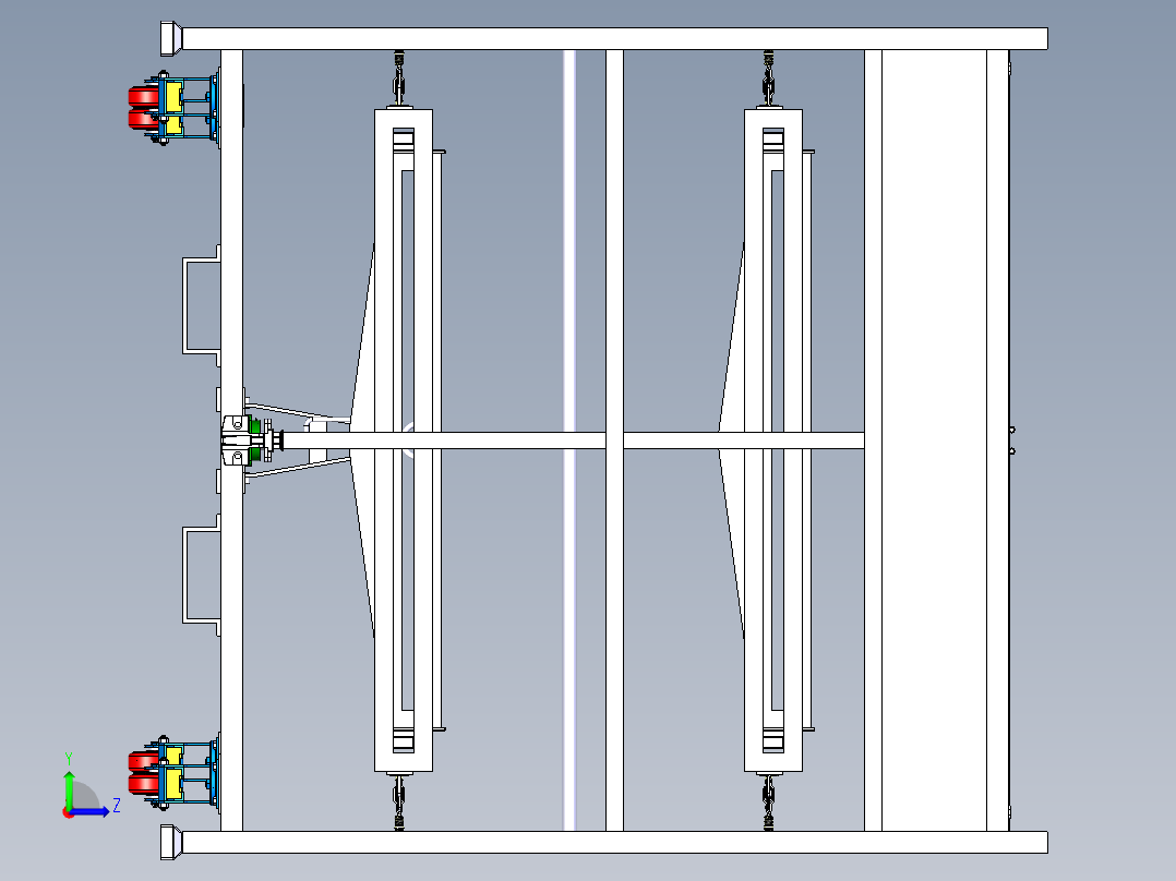 前端模块转运器具左视图