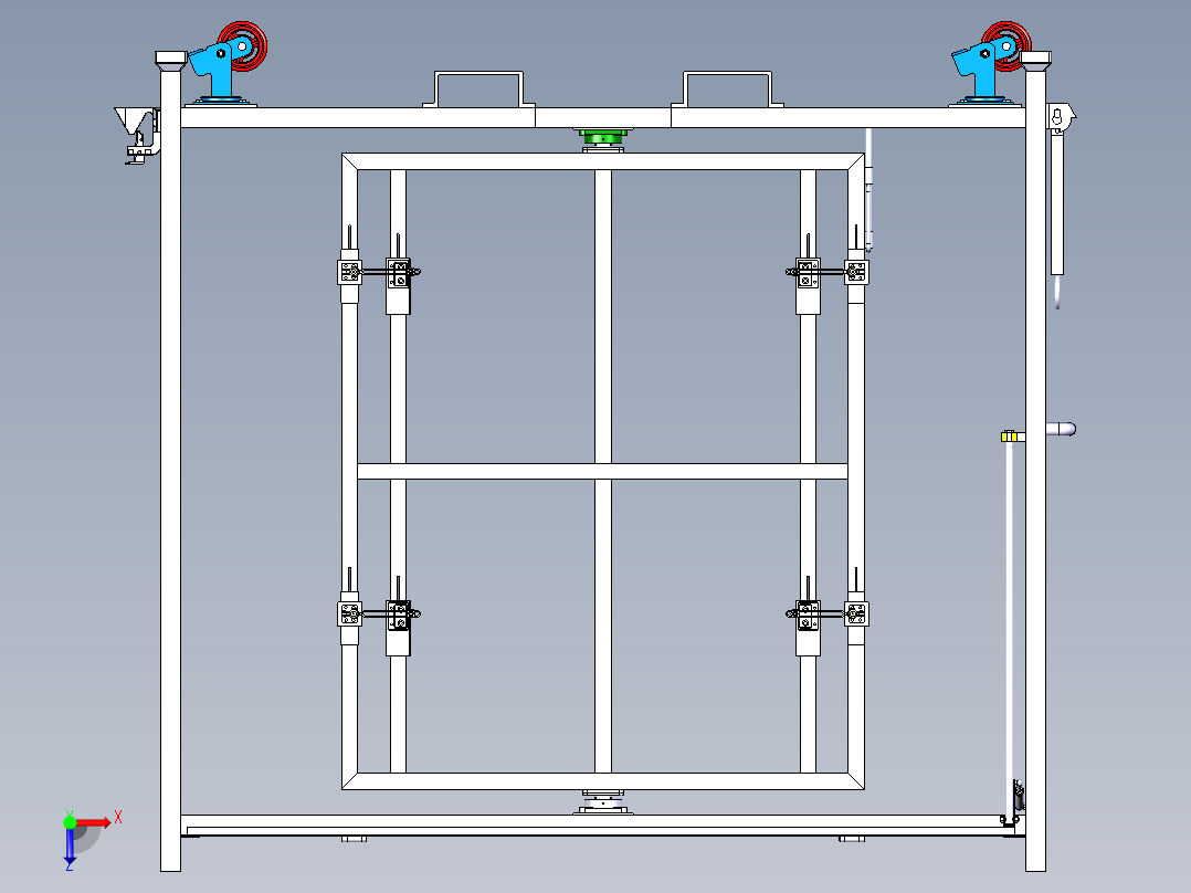 前端模块转运器具俯视图