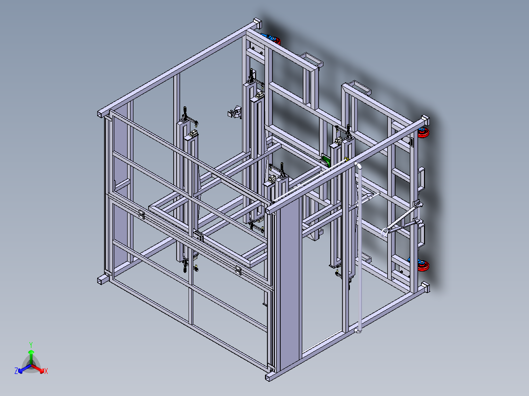 前端模块转运器具正等轴测图