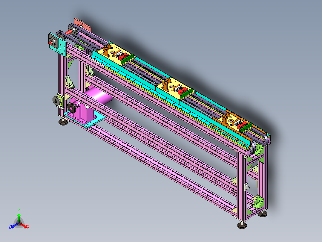 多冶具输送线设计